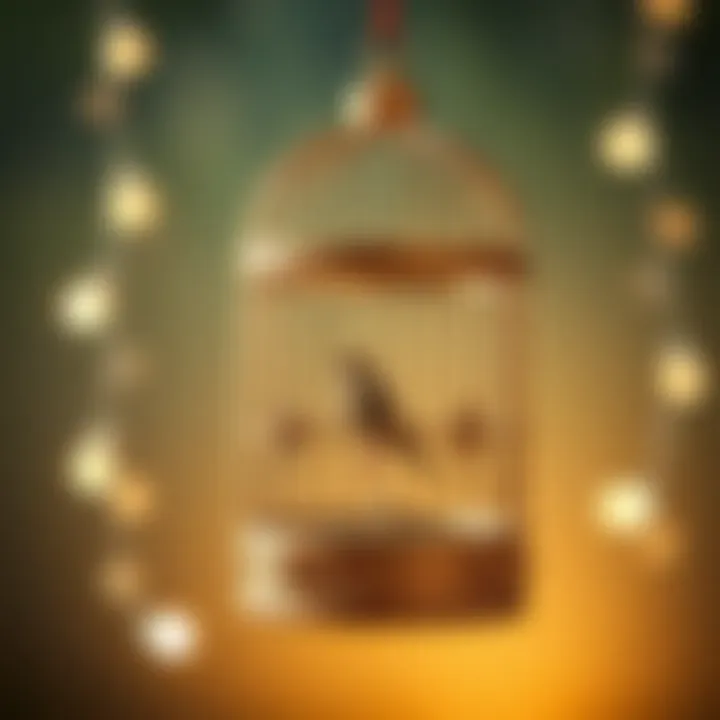 Elegant Tiny Bird Cage Elegant tiny bird cage with intricate designs