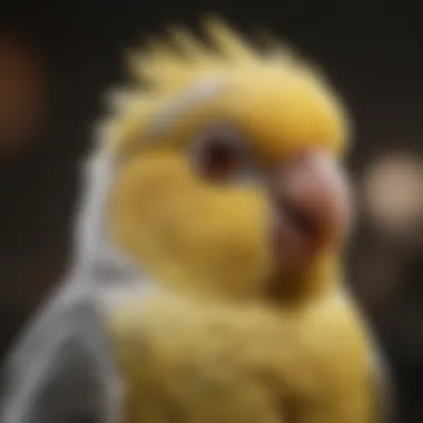 Close-up of safe material used in a cockatiel cage