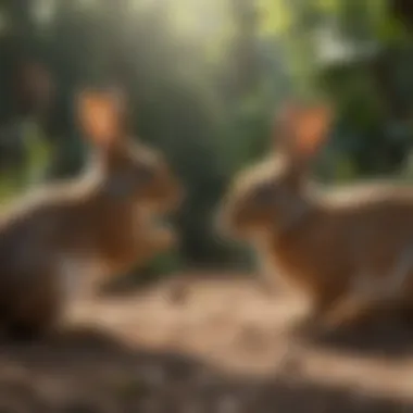 Importance of Rabbit Socialization Two rabbits interacting playfully in a safe environment.