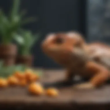 Dietary Essentials for Bearded Dragons A variety of bearded dragon food items