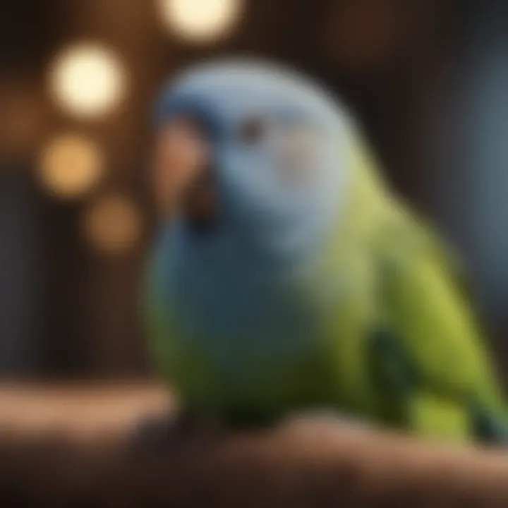 Behavioral aspects of parakeets sleeping