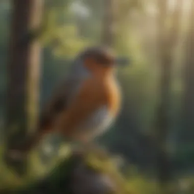 The Joy of Birdwatching A serene landscape showcasing a birdwatching scene