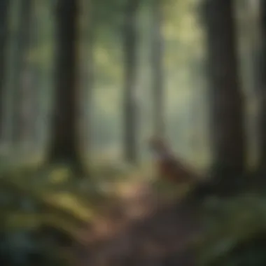 The Ecological Importance of Bird Songs A scenic view of a forest where various birds are singing