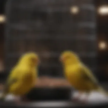 Different types of cages suitable for canaries displayed together