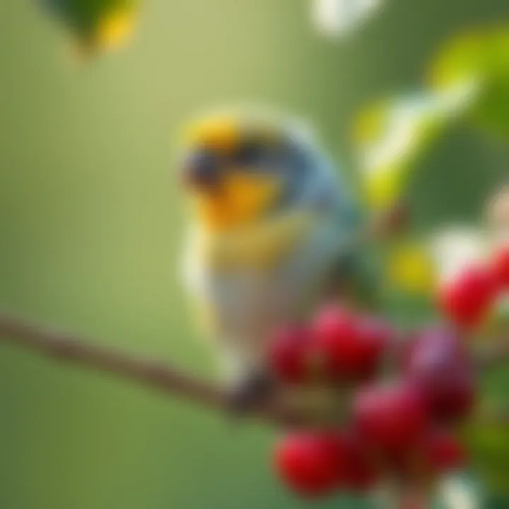 An avian nutrition expert analyzing the dietary impact of cherries on birds.