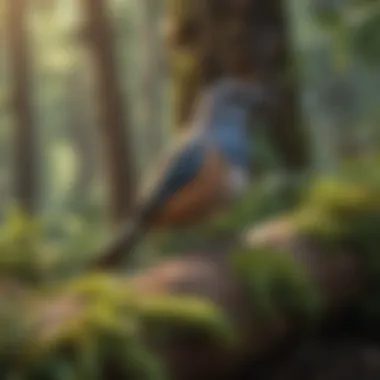 Adaptation Strategies for Survival A detailed illustration of bird adaptation strategies for survival in the wild.