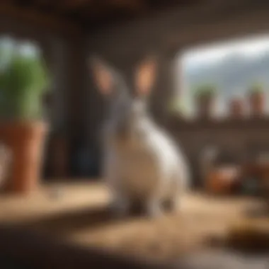 Maintaining a Clean Environment for Rabbits A clean and organized living space for a pet rabbit