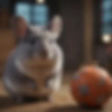 Understanding Chinchilla Social Behavior Chinchilla socializing and interacting with toys