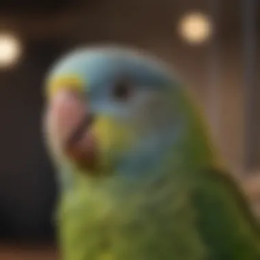 Close-up of quality materials used in a parakeet cage showcasing safety and durability