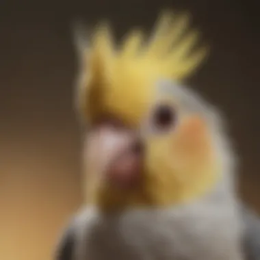 A close-up of a cockatiel with expressive features, inviting connection.