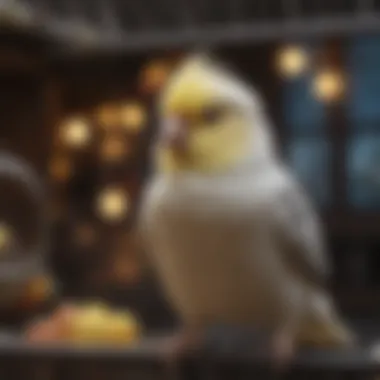 Enrichment Strategies for Happy Birds Well-designed cockatiel cage with various enrichment options.