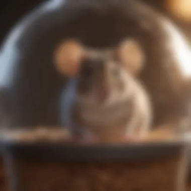 Healthy and Happy: The Impact of Accessories on Mouse Well-Being A happy mouse exploring its well-accessorized cage