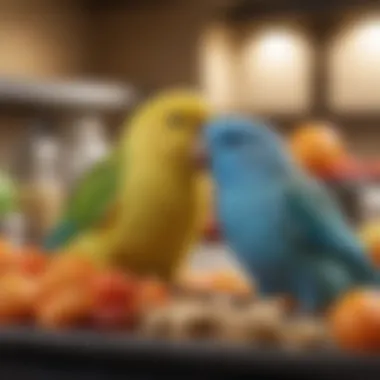 Safe food options and harmful foods for parrotlets displayed side by side