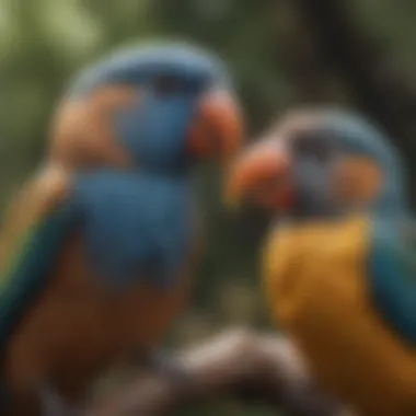Emotional Connection with Birds Bird and caregiver forming a bond