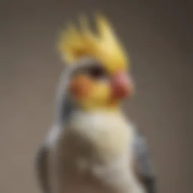 A joyful cockatiel displaying its crest, symbolizing companionship.