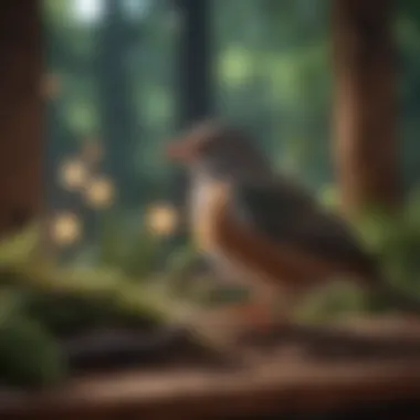 Creating a Tranquil Sleeping Environment for Birds Bird owner setting up a tranquil sleeping environment
