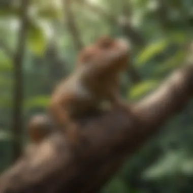Natural Wood Branches for Climbing Natural wood branches in a bearded dragon habitat