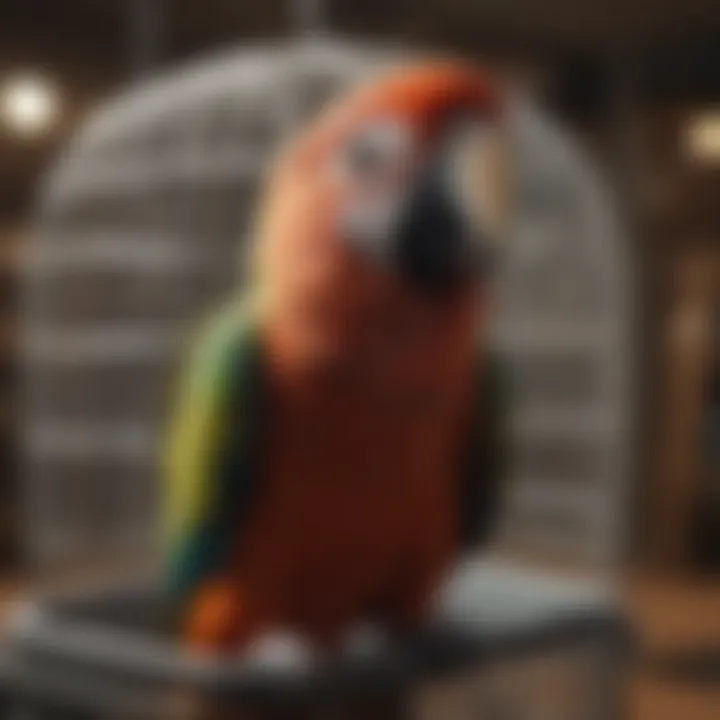 Different types of parrot transport cages