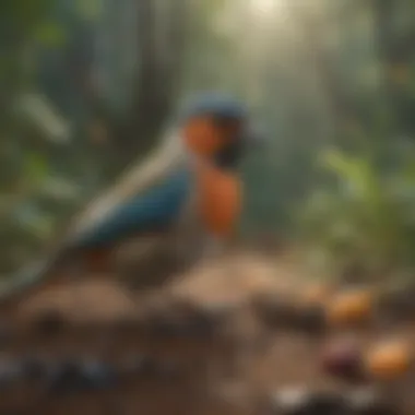 Consequences of Bird Poison on Wildlife Illustration depicting the impact of bird poison on avian species