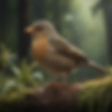 Bird Songs and Their Variations An illustrated guide showcasing different bird species alongside their corresponding song waveforms.