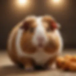 A variety of guinea pig breeds showcasing their distinct colors and fur textures.