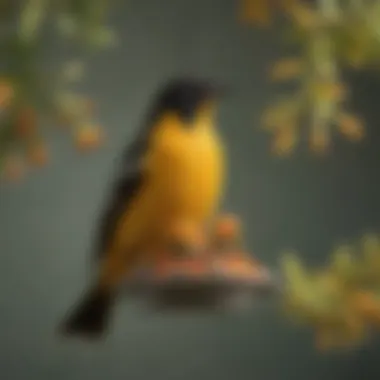 Close-up view of a First Nature oriole feeder showcasing its vibrant colors and design.