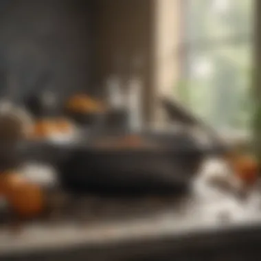 Natural Sources of Granite for Cookware Production A serene landscape showing the natural sources of granite used in cookware production.