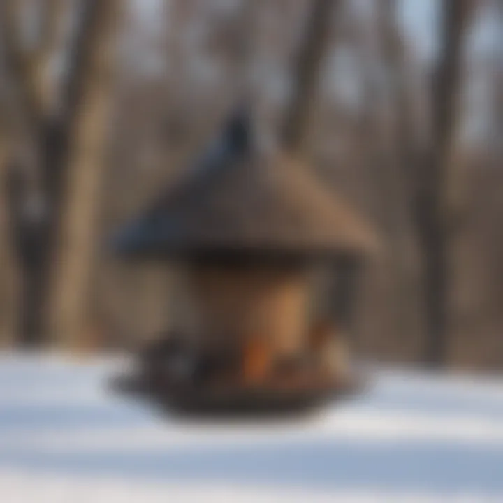 A vibrant array of bird feeders in Kettle Moraine