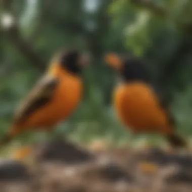 Welcoming Backyard Habitat for Orioles Backyard habitat designed for orioles
