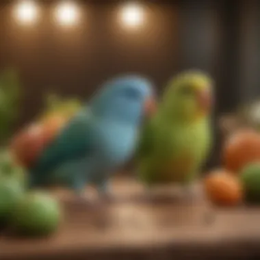 Parrotlet breeder showcasing their birds