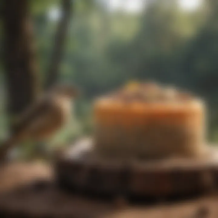 Ingredients for making nutritious suet cakes