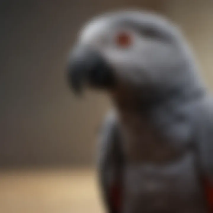 An African Grey parrot showcasing its remarkable mimicry