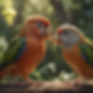 Emotional Connections with Avian Companions A joyful moment between a bird and its caregiver