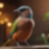 A colorful array of popular pet bird species in Saudi Arabia.