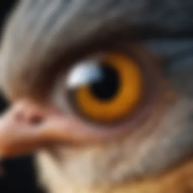 Anatomy of Avian Vision Illustration of bird eyes showcasing their unique structure