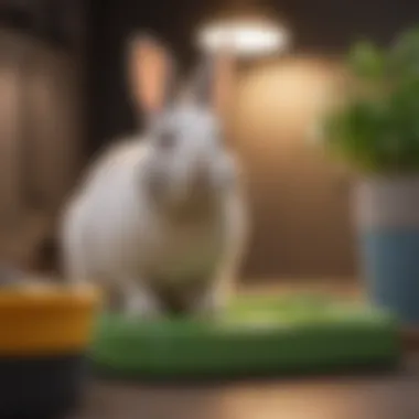 Supplies for Successful Potty Training Essential supplies for rabbit potty training including litter and a litter box