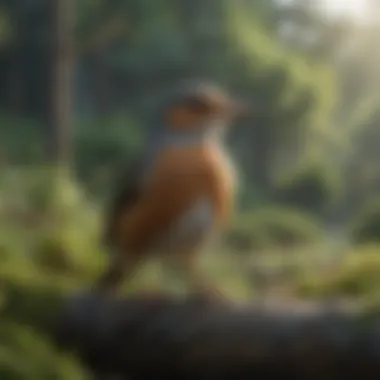 The Art of Listening in Nature A serene outdoor setting where birdwatching occurs