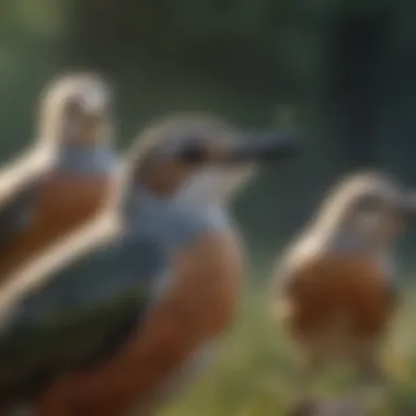 Visual guide showing soundwave patterns of different bird calls