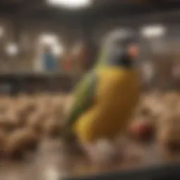 Illustration depicting Australian biosecurity regulations for bird importation