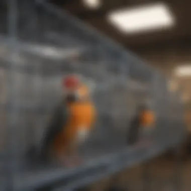 Spacious Design of Large Steel Cages Spacious steel cage for pet birds