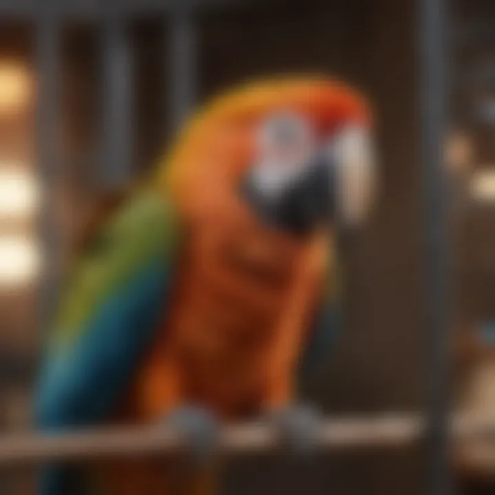 Different materials used for macaw bird cages demonstrating durability and safety