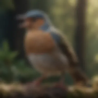 Exploring Avian Vocalizations Through Sound Waves Sound wave representation illustrating bird songs