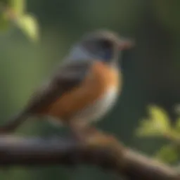 A vibrant North American songbird perched on a branch