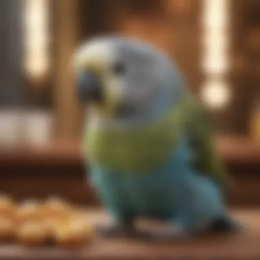Understanding Budgie Nutrition An infographic outlining essential nutritional requirements for budgerigars.