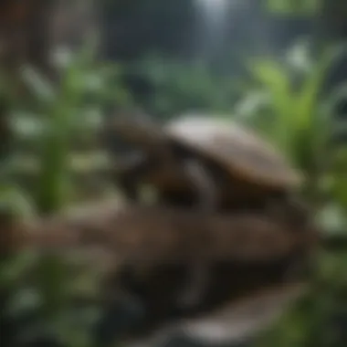 Creating the Perfect Habitat for Your Turtle A well-maintained turtle habitat setup with plants and water