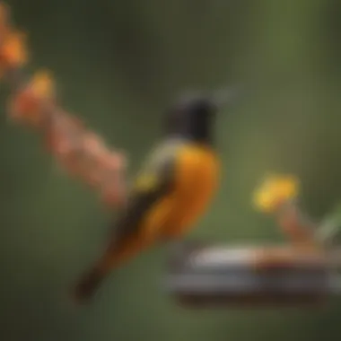 Observing Orioles and Hummingbirds in Action Behavioral patterns of orioles and hummingbirds at feeders