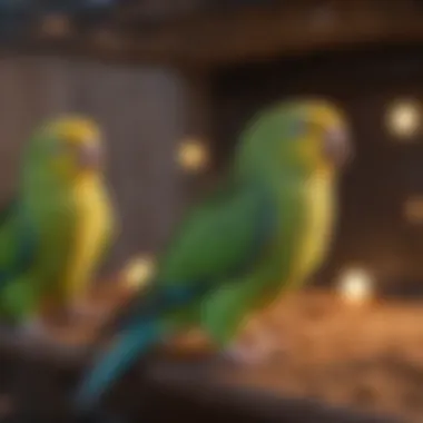 Ideal Cage Setup for Parakeets A cozy and well-equipped parakeet cage