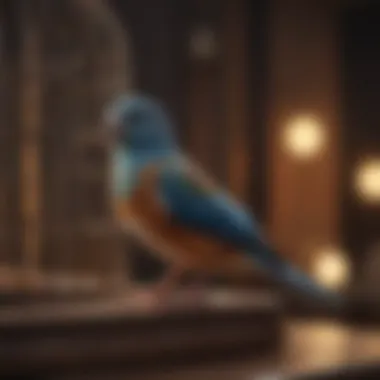 Understanding Bird Ownership in Indian Culture A serene setting with a pet bird in a cage