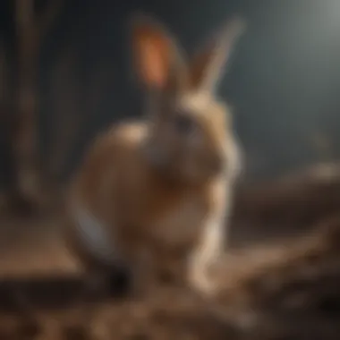 Recognizing Signs of Distress in Rabbits Rabbit showing signs of distress with flattened ears and a hunched posture