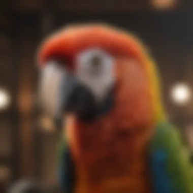 Durable Materials for Macaw Cages Close-up of durable materials used in macaw cages
